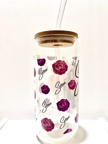 Selena 20oz Beer Can Style Glass Cup - Image 3