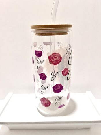 Selena 20oz Beer Can Style Glass Cup - Image 6