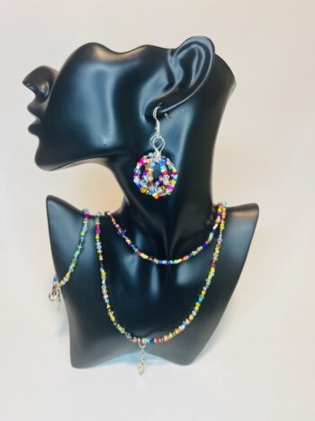 Multi Color Mari Necklace Set