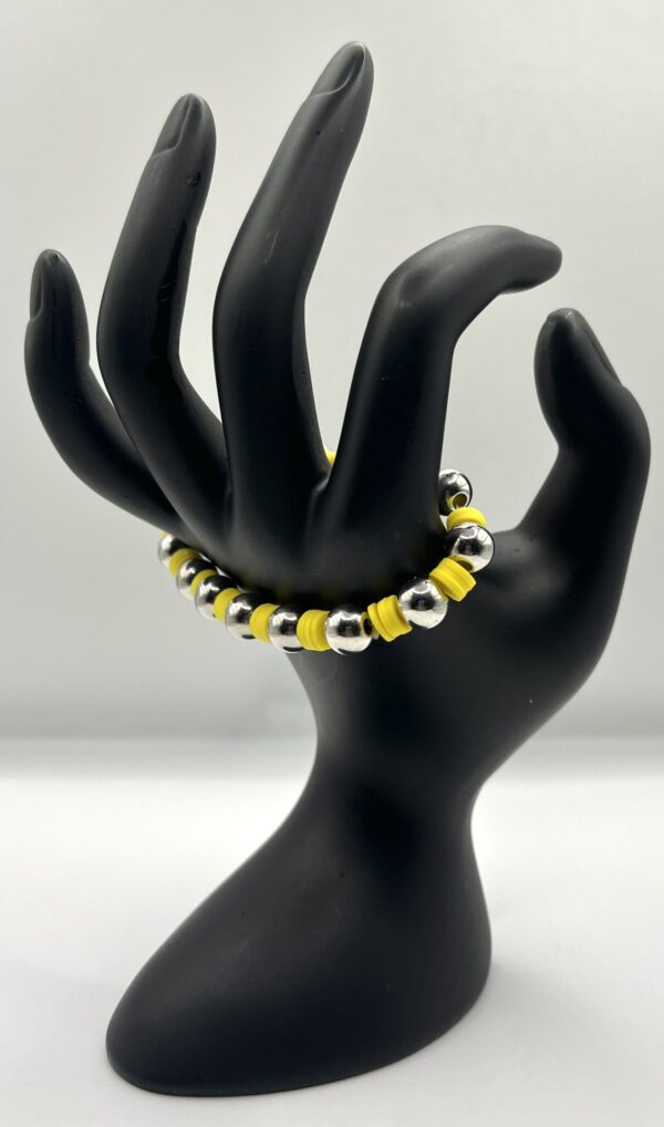 The Olivia Yellow and Silver Bracelets