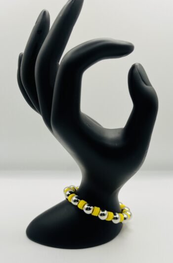 The Olivia Yellow and Silver Bracelets - Image 2