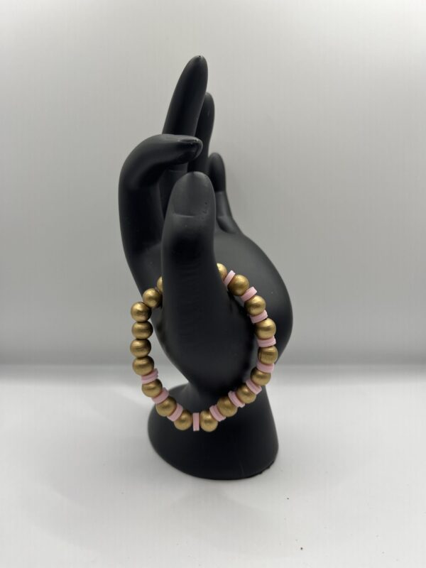 The Olivia Gold  and Pink Bracelets