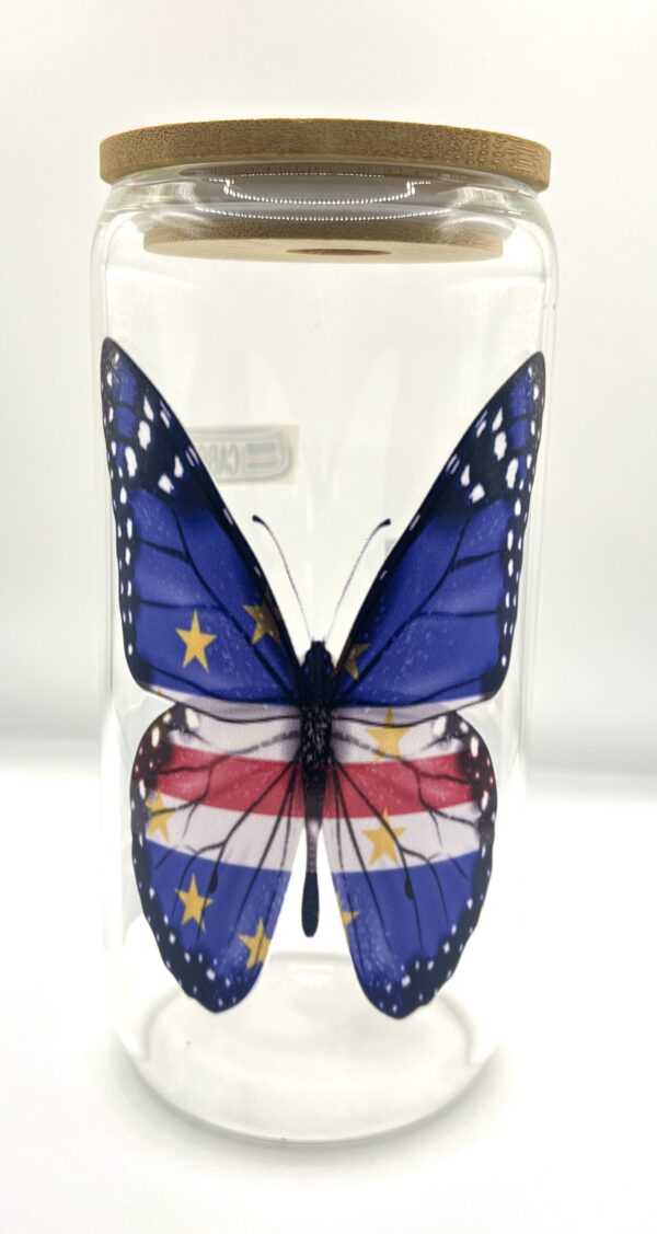 Cabo Verde 16oz Beer Can Style Glass Cup