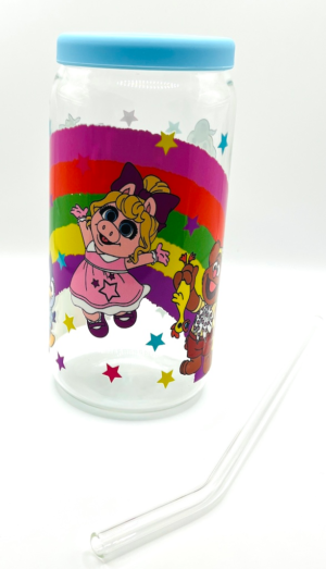 Miss Piggy & Muppets 16oz Beer Can Style Glass Cup (Copy)