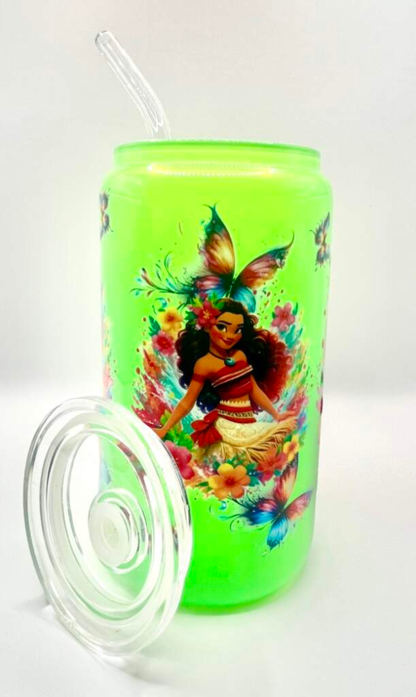 Moana 16oz Beer Can Style Glass Cup