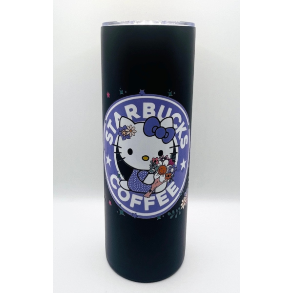 Hello Kitty Skinny Tumbler Black